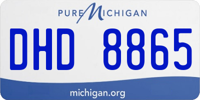 MI license plate DHD8865