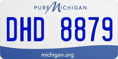 MI license plate DHD8879