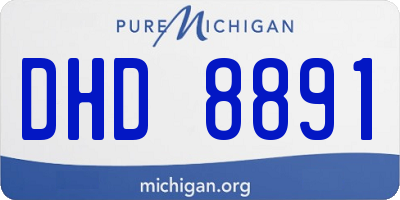 MI license plate DHD8891