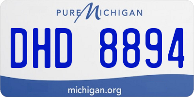 MI license plate DHD8894