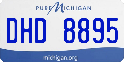 MI license plate DHD8895