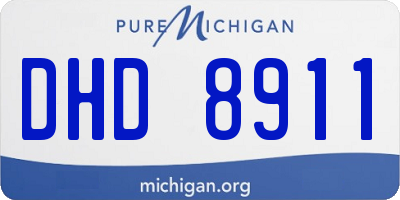 MI license plate DHD8911