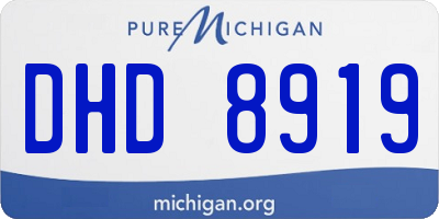 MI license plate DHD8919