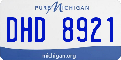 MI license plate DHD8921