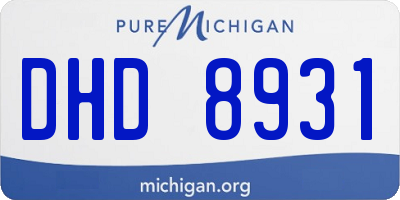 MI license plate DHD8931