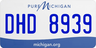 MI license plate DHD8939
