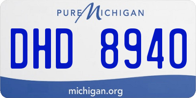 MI license plate DHD8940
