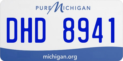 MI license plate DHD8941