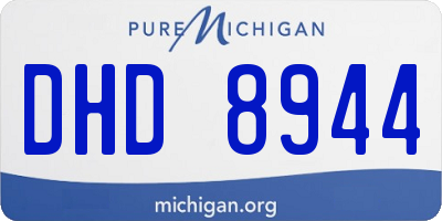 MI license plate DHD8944