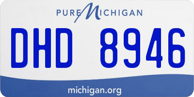 MI license plate DHD8946