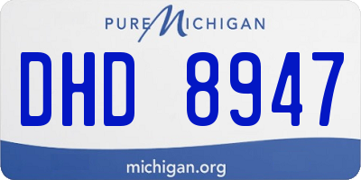 MI license plate DHD8947