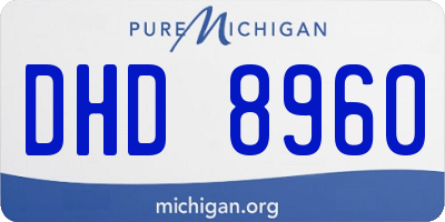 MI license plate DHD8960