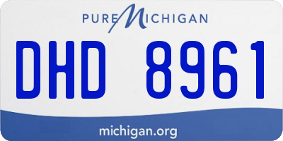 MI license plate DHD8961
