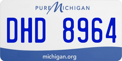 MI license plate DHD8964