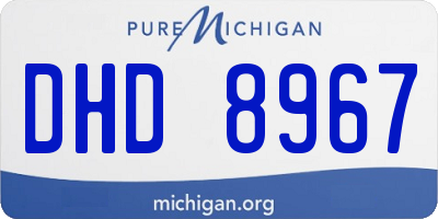 MI license plate DHD8967