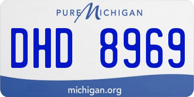 MI license plate DHD8969