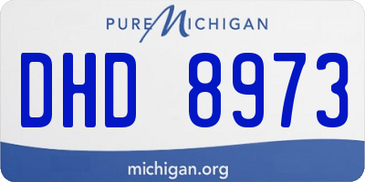 MI license plate DHD8973