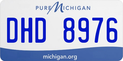 MI license plate DHD8976