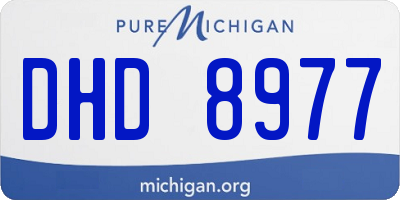 MI license plate DHD8977
