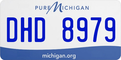 MI license plate DHD8979