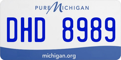 MI license plate DHD8989