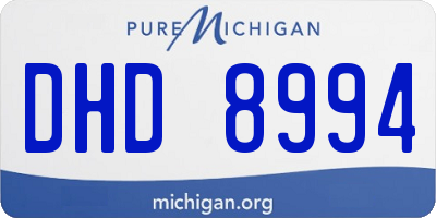 MI license plate DHD8994