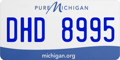 MI license plate DHD8995