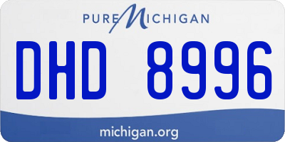 MI license plate DHD8996