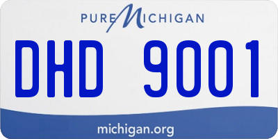 MI license plate DHD9001