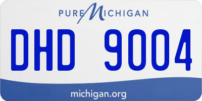 MI license plate DHD9004