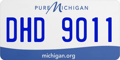 MI license plate DHD9011