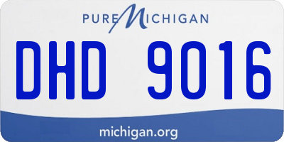 MI license plate DHD9016