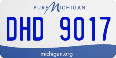 MI license plate DHD9017