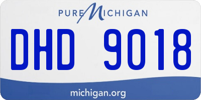 MI license plate DHD9018