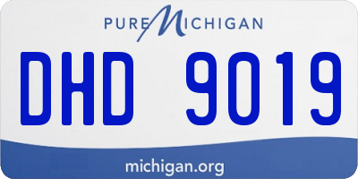 MI license plate DHD9019