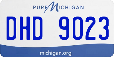MI license plate DHD9023