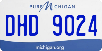 MI license plate DHD9024