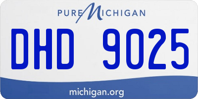 MI license plate DHD9025