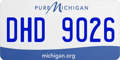 MI license plate DHD9026