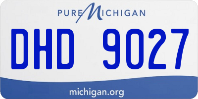 MI license plate DHD9027