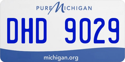 MI license plate DHD9029