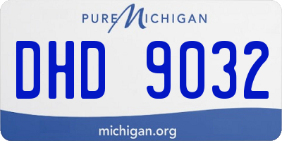 MI license plate DHD9032
