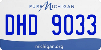 MI license plate DHD9033