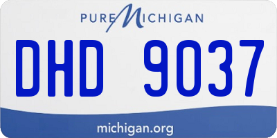 MI license plate DHD9037
