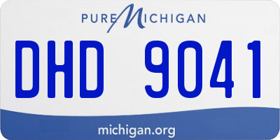MI license plate DHD9041