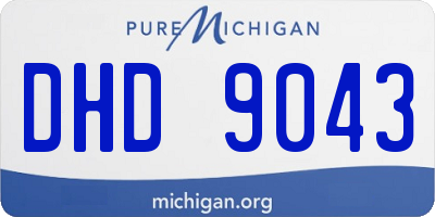 MI license plate DHD9043