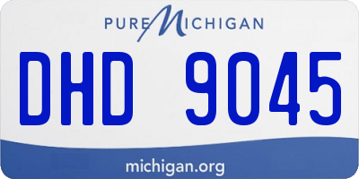MI license plate DHD9045