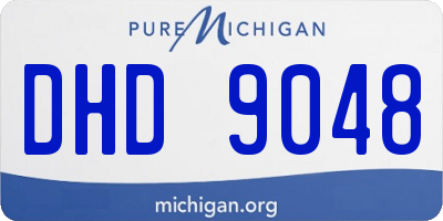 MI license plate DHD9048