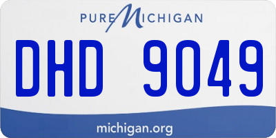 MI license plate DHD9049