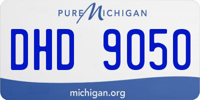 MI license plate DHD9050
